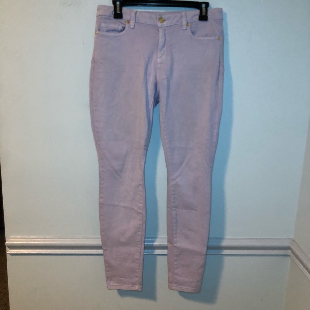 Micheal Kors Purple Izzy Skinny Jeans Size 4